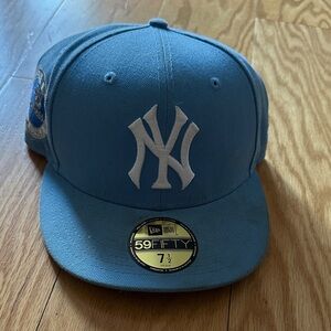 New Era 59FIFTY Sky Blue Cap with White Emblem